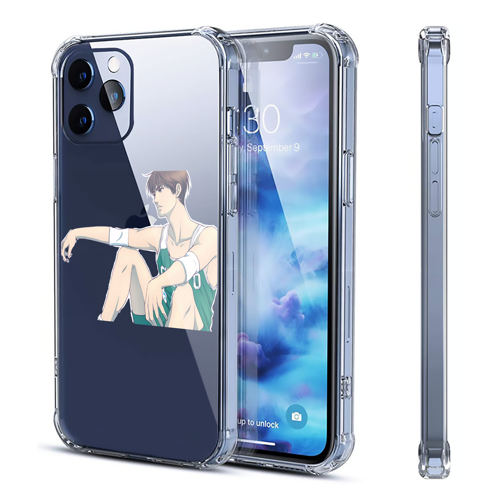 （画像用） SLAM DUNK／スラムダンク 【iPhone 12シリーズ対応】透明スマホケース（クリアソフトケース）